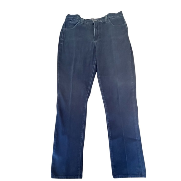 NYDJ Straight Slim Dark Blue Jeans size 8 - Picture 1 of 7